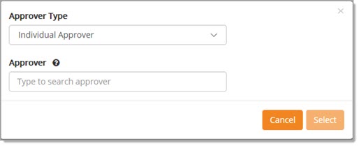 Select Approver